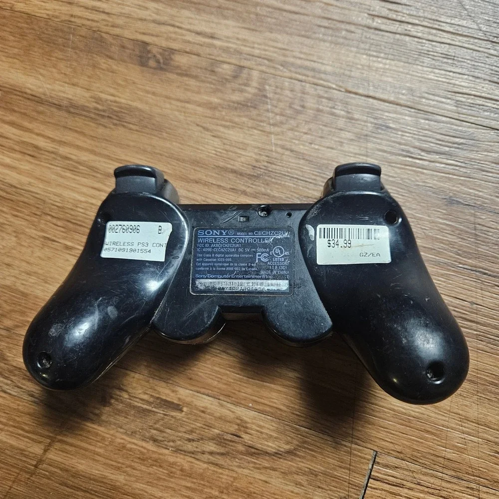 Sony PlayStation 3 PS3 DualShock 3 Wireless Controller Black Ergonomic CECHZC2U‎